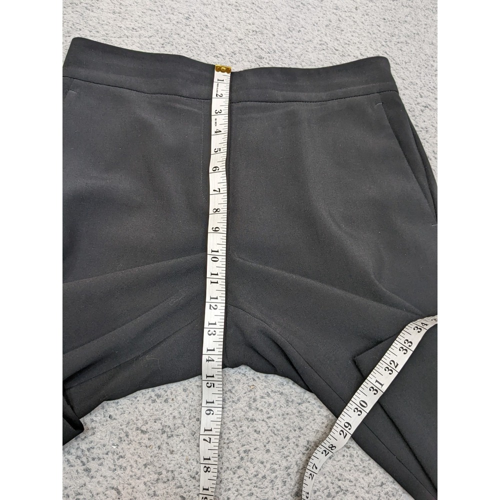 Ann Taylor Factory Size 8 32x27 Black Career Dress Pants Flare Wide Stretch EUC - Picture 7 of 11